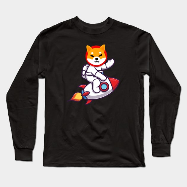 Shiba Inu Coin Long Sleeve T-Shirt by Printnation